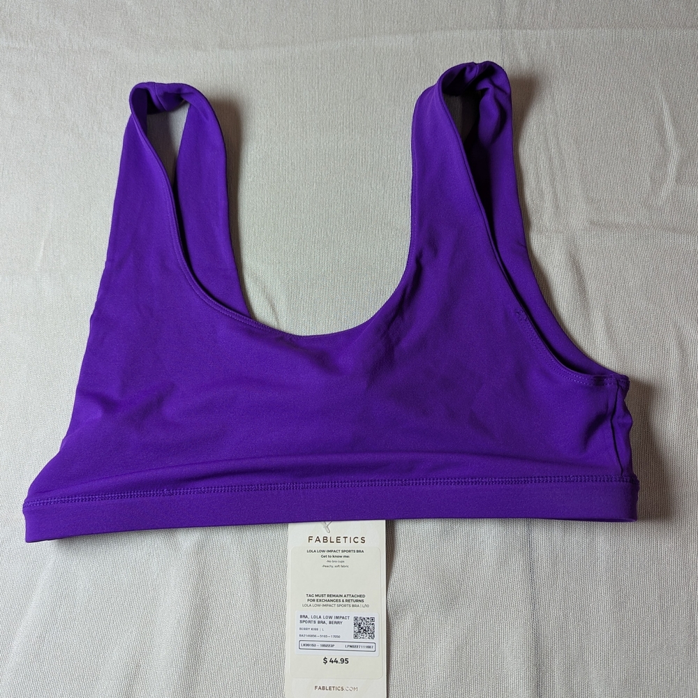 Fabletics Deep Purple Sports Bra